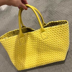 anthropologie woven bag